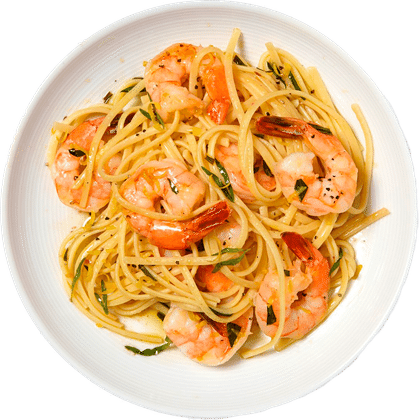 Паста с креветками