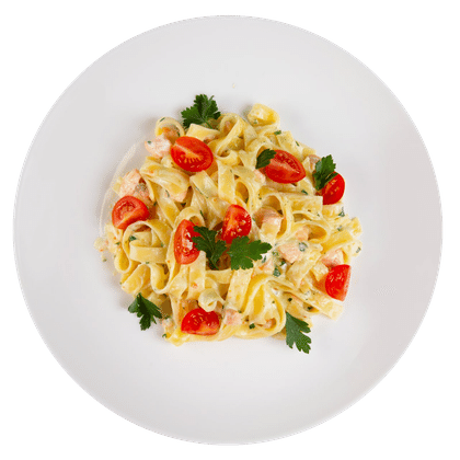 Паста с лососем