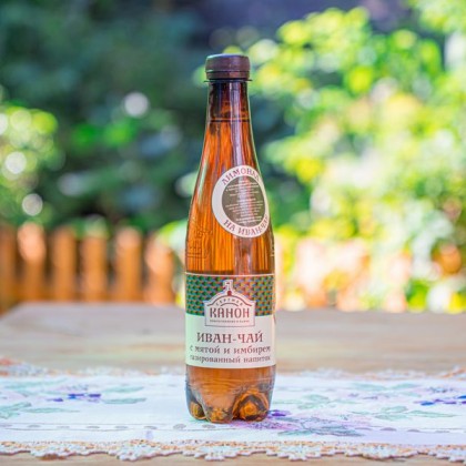 Иван-чай с мятой и имбирем газированный лимонад