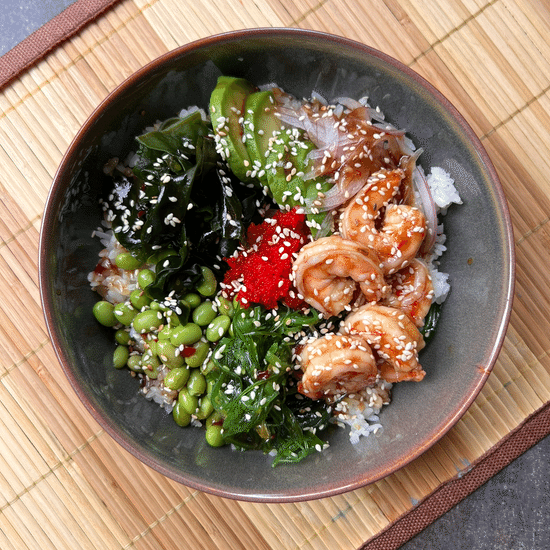 ПОКЕ с тигровыми креветками