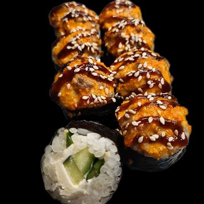 Ролл мини с угрем (запечённый )