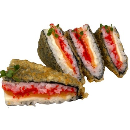 Суши-сэндвич с лососем