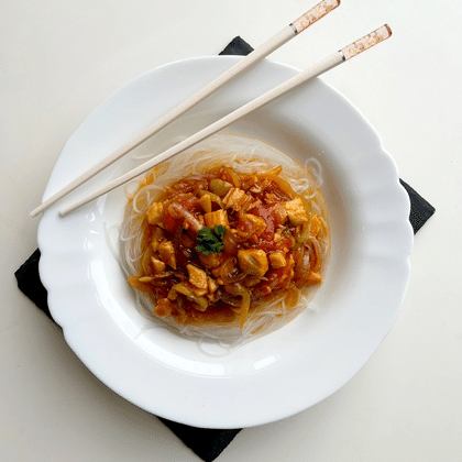 Фунчоза с курицей