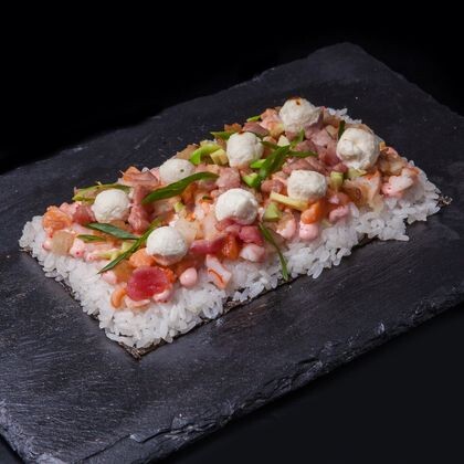 Японская пицца «морская»