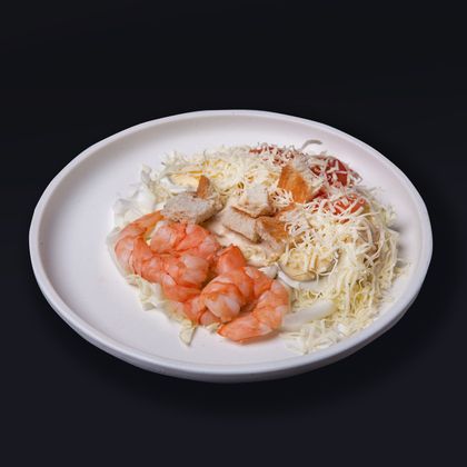 Салат «Цезарь» с креветками