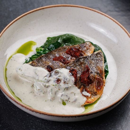 Филе Дорадо из дровяной печи