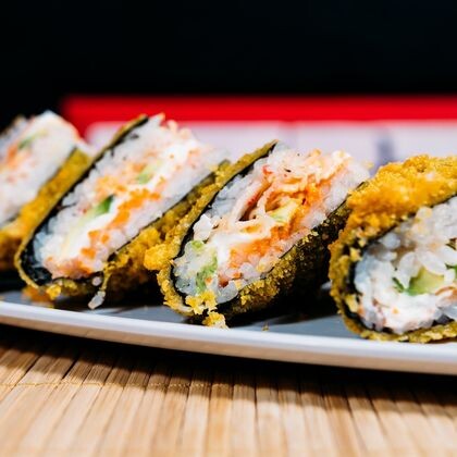 Сэндвич ролл с крабом (теплый)