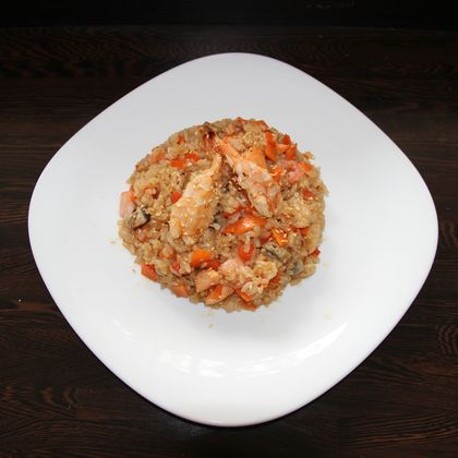 Рис с морепродуктами