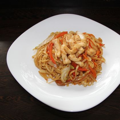 Лапша со свининой