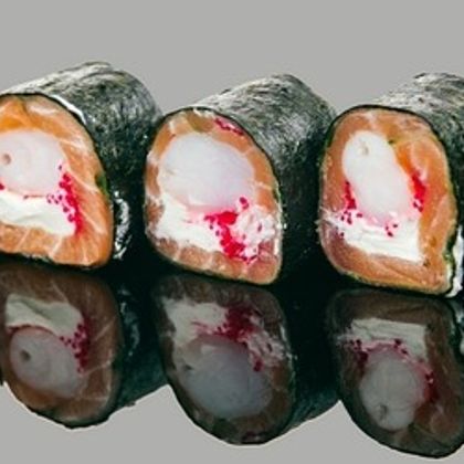 Ролл с креветкой и лососем (8 шт)