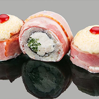 Ролл " Бекон с копчёной курицей" (8 шт)