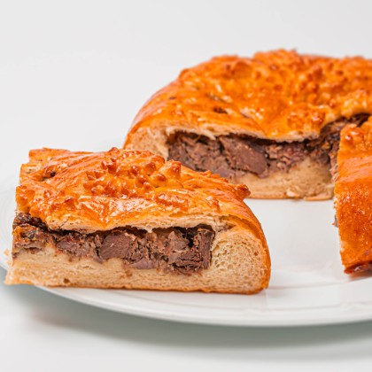 Пирог с ливером  по-старорусски от шеф-пекаря