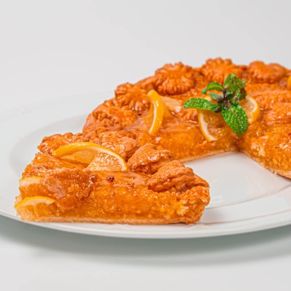 Лимонный пирог из песочного сдобного теста