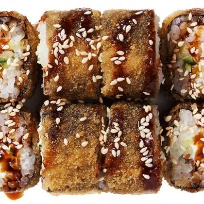 Ролл с угрем темпура