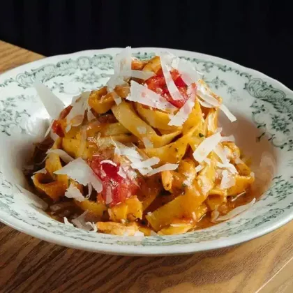 Тальятелле с креветками