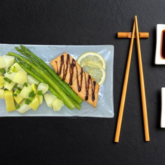 Форель + спаржа