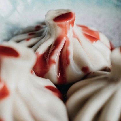 Хинкали с вишней