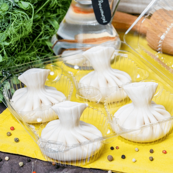 Хинкали с морепродуктами 1шт