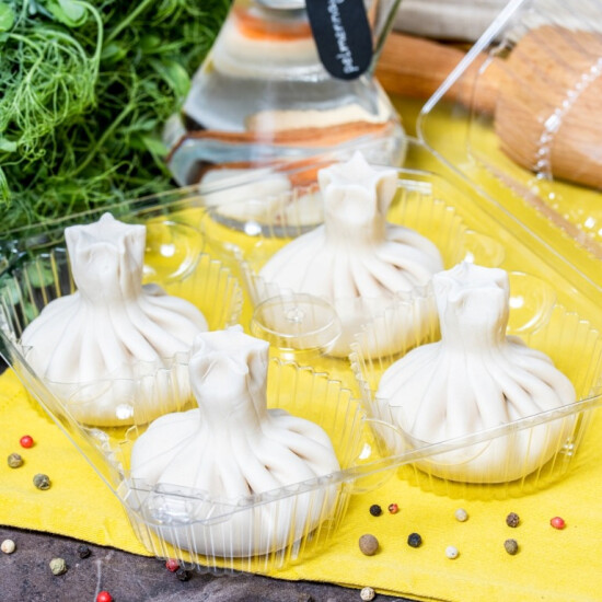 Хинкали с морепродуктами (Том-ям) 1шт