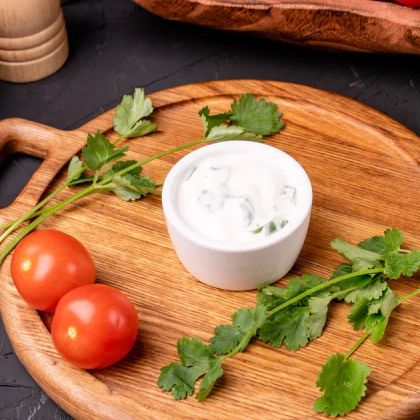 Мацони с зеленью