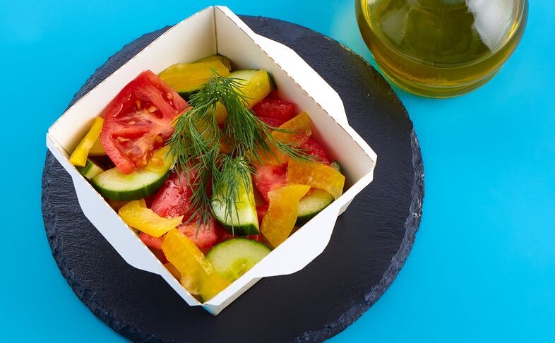 Салат Овощной с маслом подсолнечника