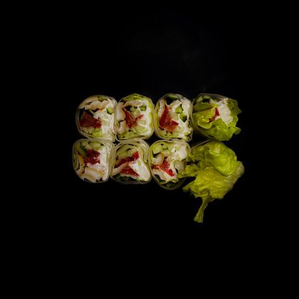 Ролл «Безрисовый» с кальмаром х/к