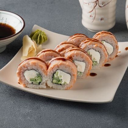 Запеченная Филадельфия в унаги