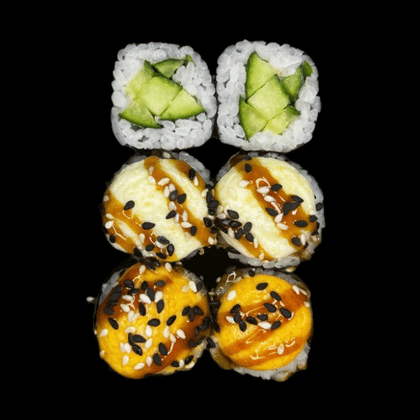 Запеченные маки с огурцом