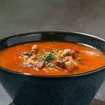 Суп рассольник с говядиной