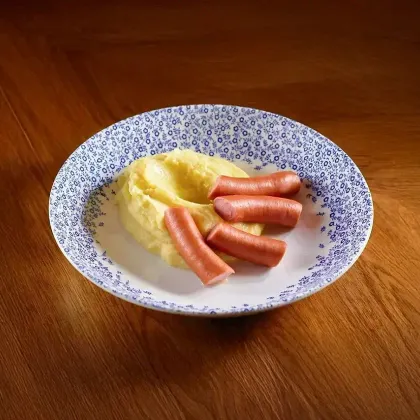 Венские сосиски с картофельным пюре