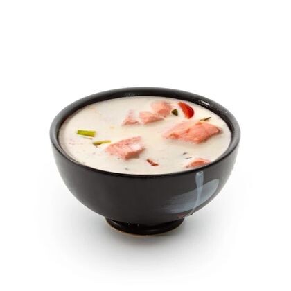 Суп сливочный с лососем