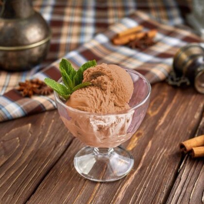 Мороженое шоколадное