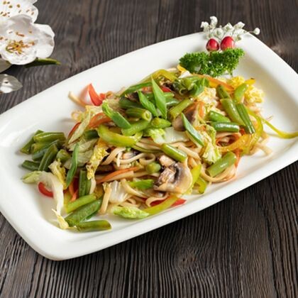 Яки удон овощи