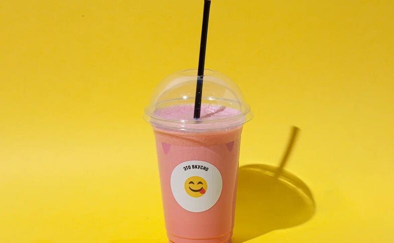 Молочный Коктейль Клубничный