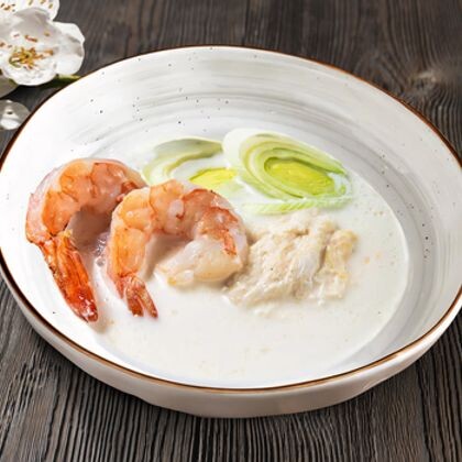 Суп сливочный с креветкой