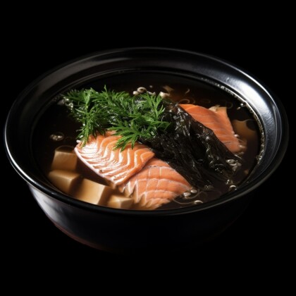 Мисо-суп с лососем