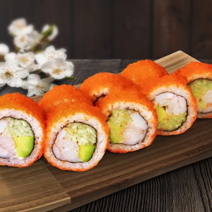 Ролл Калифорния с креветкой