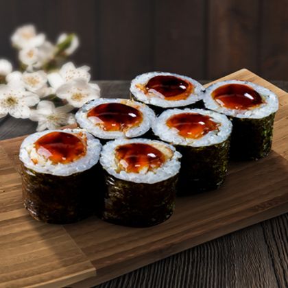 Маки с угрём