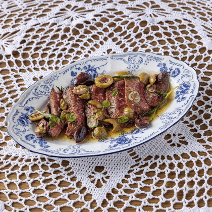 Стейк из говядины Топ Блейд, с розмариновым маслом