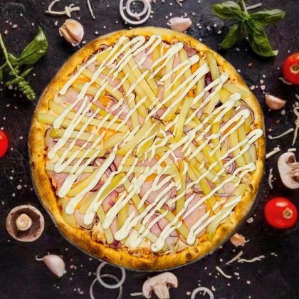ПИЦЦА С КАРТОФЕЛЕМ ФРИ И БЕКОНОМ-32см