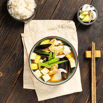 Тенжан тиге с морепродуктами/Tenzhan tige with seafood