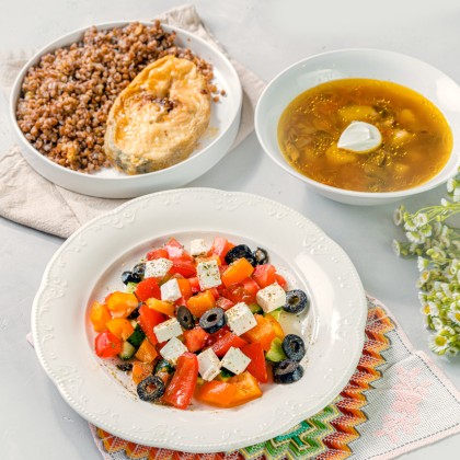 Обед «Красная рыбка»