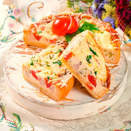 Киш курица с брокколи