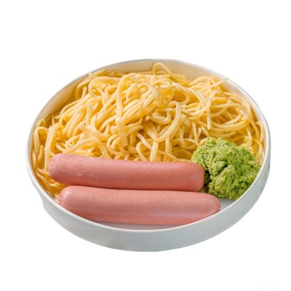 Сосиски с гарниром на выбор