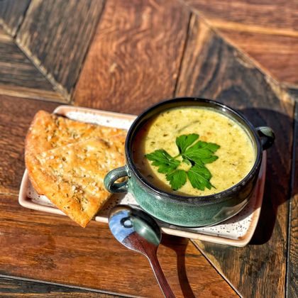 Суп тосканский с фокаччей