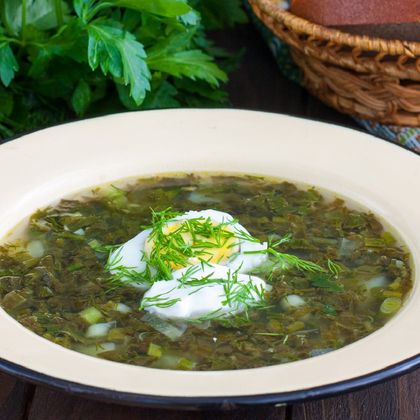 Суп щавелевый с курицей