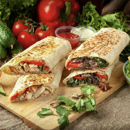 ШАУРМА СО СВИНИНОЙ (мини)