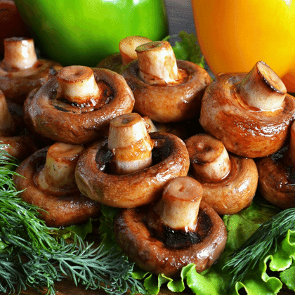 ШАМПИНЬОНЫ НА УГЛЯХ