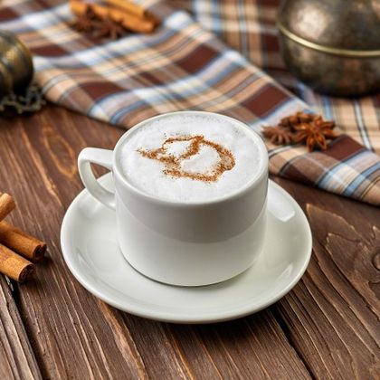 Капучино с сиропом «Клубника»