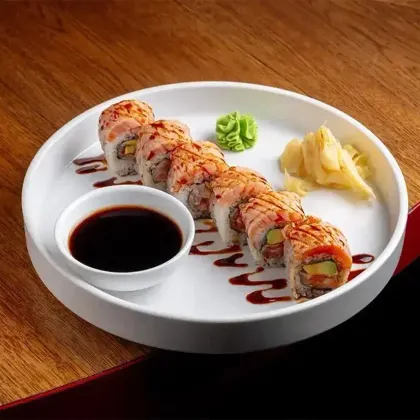 Ролл Опаленный лосось mini